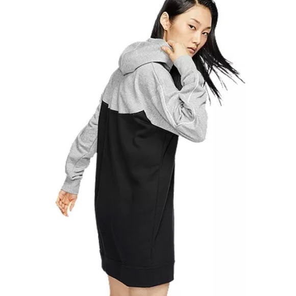 Nike Hooded Sweatshirt Dress Sz. Medium - Picture 3 of 8